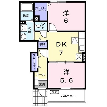 プラシードM　B棟の物件間取画像